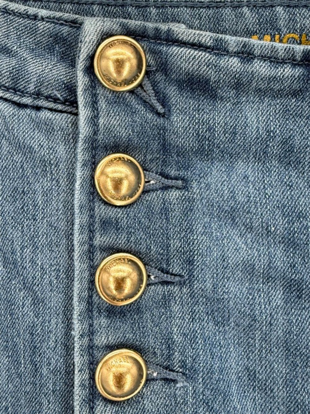 Michael Kors Flare Leg Sailor Jeans, Angel Blue, Size 6P - Picture 3 of 12